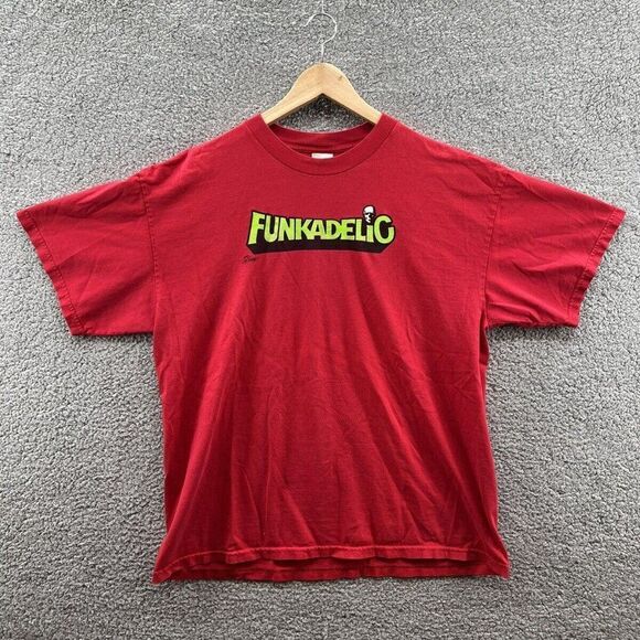 Tennessee River Funkadelic Rock Band Red Vintage T-Shirt Men’s Size XL